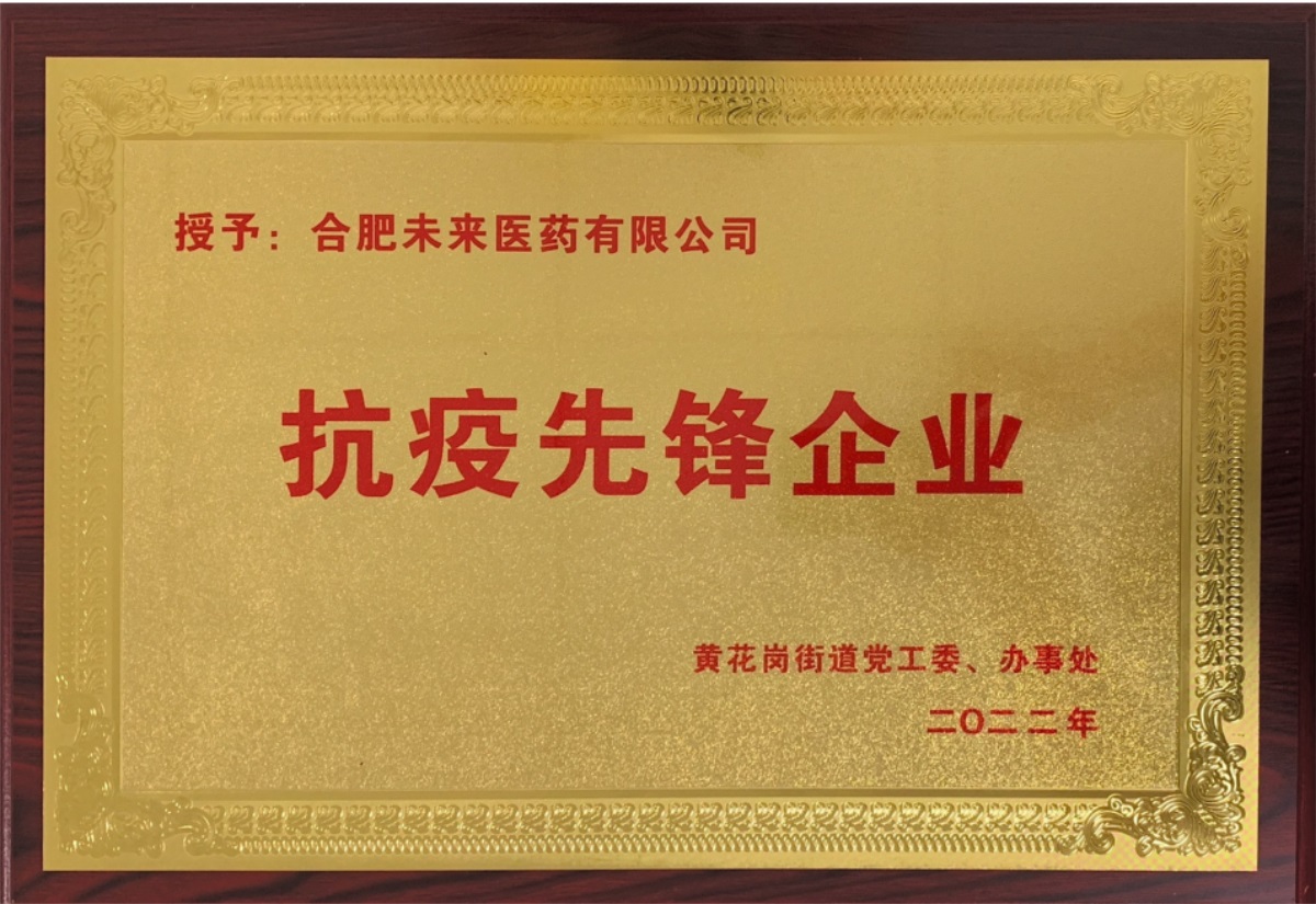 合肥yunbo.com有限公司抗疫先锋企业牌匾